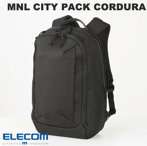 [�g���x��]ELECOM �G���R�� �o�b�N�p�b�N MNL CITY PACK CORDURA Ballistic 15.6inch 21L �u���b�N # BM-MNLBP02BK �G���R�� �����b�N �m�[�g�p�\�R�� �m�[�gPC ���[�\ ���@�\ ���b�V���|�P�b�g �d�� ���s �y��