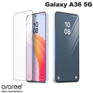 �m2025�n araree Galaxy A36 5G CORE �t���ی�K���X�t�B���� 0.33mm # AR27964GA36 �A�����[ (�A���h���C�h�X�}�z�p�t���ی�t�B����)