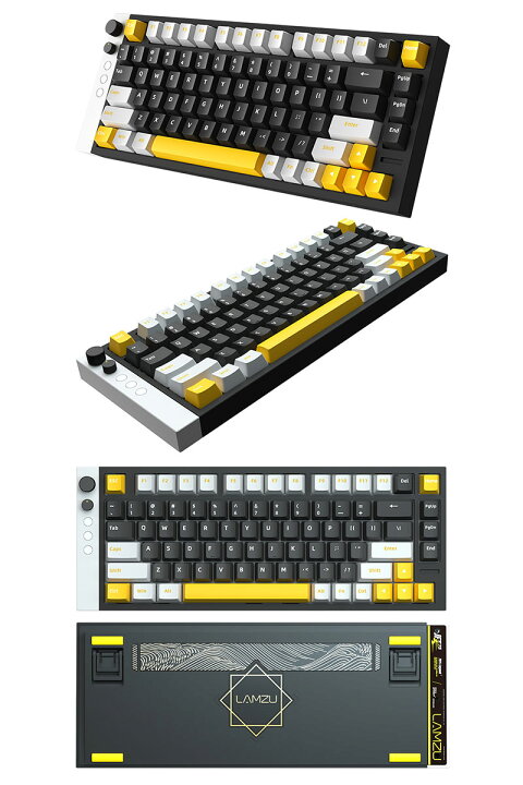 楽天市場】LAMZU Jet75 Magnetic Gaming Keyboard US配列 有線 82キー 