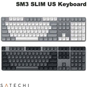 mԌZ[`12/1܂Łn Satechi SM3 SLIM MECHANICAL BACKLIT Bluetooth Keyboard US Layout tTCY [vt@C  108L[ (L[{[h) p sbf25
