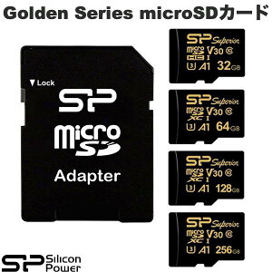 SiliconPower microSDJ[h Golden Series UHS-IU3 V30 A1 4K VRp[ ([J[h)