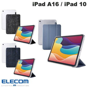 ELECOM GR iPad A16 (11) / 10.9C` iPad 10 tbvP[X ^y wʃNA 2AO X[vΉ (^ubgJo[EP[X)