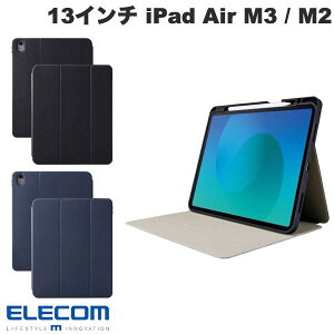 ELECOM GR 13C` iPad Air M3 (2025) / M2 (2024) tbvP[X Ռz ApplePencil[ X[vΉ (^ubgJo[EP[X)
