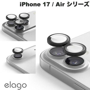 �m2025�n elago iPhone 17 / 17 Pro / Air / 17 Pro Max Individual Camera Lens Protector ���A�J�����p�ی�t�B���� Clear �G���S (�J���������Y�v���e�N�^�[)