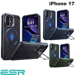 m2025n ESR iPhone 17 Cyber Tough Magnetic Case Camera Control Stash Stand MagSafeΉ (X}zP[XEJo[) C[GXA[