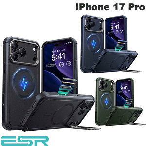 �y�������K�i�z�m2025�n ESR iPhone 17 Pro Cyber Tough Magnetic Case Camera Control Stash Stand MagSafe�Ή� (�X�}�z�P�[�X�E�J�o�[) �C�[�G�X�A�[��