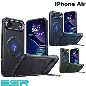 �y�������K�i�z�m2025�n ESR iPhone Air Cyber Tough Magnetic Case Camera Control Stash Stand MagSafe�Ή� (�X�}�z�P�[�X�E�J�o�[) �C�[�G�X�A�[��