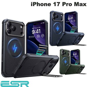 m2025n ESR iPhone 17 Pro Max Cyber Tough Magnetic Case Camera Control Stash Stand MagSafeΉ (X}zP[XEJo[) C[GXA[