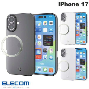 �m2025�nELECOM �G���R�� iPhone 17 �\�t�g�P�[�X �Ɍ�Plus ���^�������O�t (�X�}�z�P�[�X�E�J�o�[)