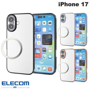 m2025nELECOM GR iPhone 17 \tgP[X Ɍ ^bN ^Ot (X}zP[XEJo[)