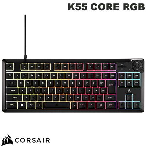 Corsair K55 CORE RGB {z(Ȗ) L eL[X hH u Q[~OL[{[h ubN # CHR-9216065-JP RZA (L[{[h)