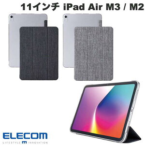 ELECOM GR 11C` iPad Air M3 (2025) / M2 (2024) / 10.9C` iPad Air 5 / 4 iPadAir 11C`(M3 M2) tbvP[X ^y t@ubN wʃNA 2AO (^ubgJo[EP[X)