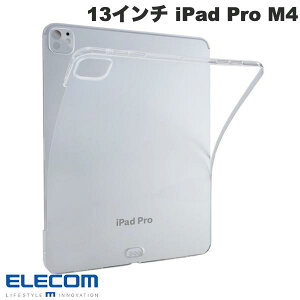 ELECOM �G���R�� 13�C���` iPad Pro M4 �\�t�g�P�[�X �y�� �N���A # TB-A25PLUCCR �G���R�� (�^�u���b�g�J�o�[�E�P�[�X)