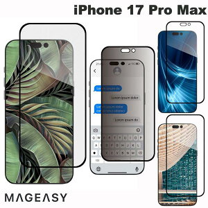 �m2025�n MagEasy iPhone 17 Pro Max Vetro 9H �K���X�t�B���� Transparent �}�O�C�[�W�[ (�X�}�z�p�t���ی�K���X�t�B����)