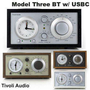 Tivoli Audio Model Three BT w/ USBC Bluetooth 5.0 ���C�����X AM/FM ���W�I�E�X�s�[�J�[ �A�i���O�N���b�N�t�� �`�{���I�[�f�B�I