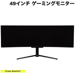 Team GRAPHT Gaming Monitor 49C`EgCh QD-OLED Q[~Oj^[ ubN # GRT064-4924COEL-BK `[Otg (fBXvCEj^[)