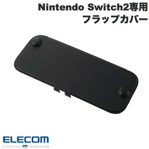 ELECOM �G���R�� Nintendo Switch2��p �t���b�v�J�o�[ ���^ �y�� �u���b�N # GM-NS225DFC01BK �G���R�� (�P�[�X)