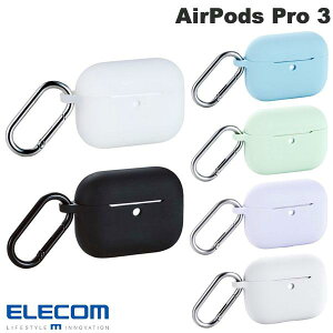 ELECOM �G���R�� AirPods Pro 3 �V���R���P�[�X �J���r�i�t (Apple �C���z���P�[�X)