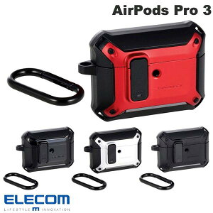 ELECOM GR AirPods Pro 3 ZEROSHOCK LockP[X Jrit }bg (Apple CzP[X)