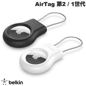 BELKIN AirTag ��2 / 1���� ���C���[�P�[�u���t�� �ی�P�[�X �x���L�� �L�[�z���_�[