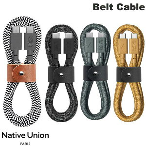 Native Union Belt Cable 1.2m USB-C to USB-C �P�[�u�� PD�Ή� �l�C�e�B�u���j�I�� (USB C - USB C �P�[�u��)