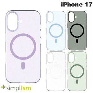 Simplism iPhone 17 [AIR-REAL INVISIBLE] MagSafe�Ή� ���^�y�ʃn�[�h�P�[�X �V���v���Y�� (�X�}�z�P�[�X�E�J�o�[)
