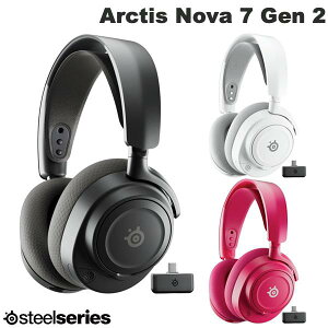 �m1��16�������n SteelSeries Arctis Nova 7 / 7P Gen 2 Wireless �L�� / 2.4GHz / Bluetooth 5.3 ���Ή� �Q�[�~���O�w�b�h�z�� �X�e�B�[���V���[�Y (�w�b�h�Z�b�g RF���C�����X) �v���C�X PlayStation AI�m�C�Y�L�����Z