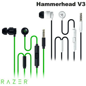 �y�������K�i�z Razer Hammerhead V3 �C�����C���}�C�N & �R���g���[���t�� ���j�o�[�T���L���C���t�H�� ���[�U�[ (�C���z���}�C�N�t) �n���}�[�w�b�h �O���[�� �z���C�g