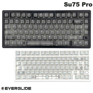 EverGlide Su75 Pro 0.001mm ���s�b�h�g���K�[�Ή� 75% �L�� US�z�� �Q�[�~���O�L�[�{�[�h ���C�X�C�b�` 256KHz�X�L���� 8000Hz�|�[�����O���[�g �A���~�{�f�B �u���b�N �z���C�g