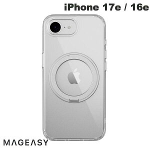 �m2026�n MagEasy iPhone 17e / 16e MagStand 360 M MagSafe�Ή��X�^���h�t�� �ϏՌ��P�[�X Transparent # ME_IS4CSPTM3_TR �}�O�C�[�W�[ (�X�}�z�P�[�X�E�J�o�[)