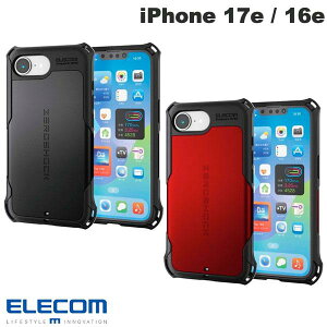 �m2026�n�ی�t�B�����t�� ELECOM �G���R�� iPhone 17e / 16e �n�C�u���b�h�P�[�X ZEROSHOCK (�X�}�z�P�[�X�E�J�o�[) �[���V���b�N �ϏՌ�