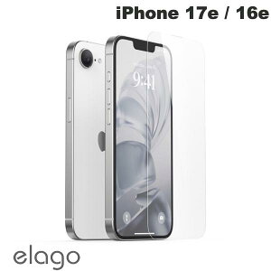 �m2026�n elago iPhone 17e / 16e TEMPERED GLASS PROTECTOR Clear �t���ی�K���X ���� 0.4mm # EL_IS4SPBGTP_CL �G���S (�X�}�z�p�t���ی�K���X�t�B����) �d�x9H �w��h�~ ���ȋz��