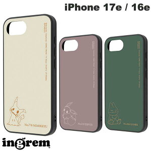 �m2026�n�|�P���� ingrem iPhone 17e / 16e �|�P�b�g�����X�^�[ maru �Ռ��z�� �o���p�[ �n�C�u���b�h�P�[�X �C���O���� (�X�}�z�P�[�X�E�J�o�[) Pokemon �C�[�u�C �S���x �~�~�b�L��