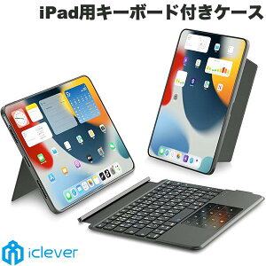 iClever iPad�p�L�[�{�[�h�t���P�[�X TypeMate10 / TypeMate11 11�C���` iPad Air M4 (2026) / M3 (2025) / M2 (2024) / 10.9�C���` iPad Air 5 / 4 / iPad Pro 4 / 3 / 2 / 11�C���` iPad Pro M4 �A�C�N���o�[ (�^�u���b�g�p�L�[�{�[�h
