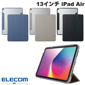 ELECOM �G���R�� 13�C���` iPad Air M4 (2026) / M3 (2025) / M2 (2024) �t���b�v�P�[�X ���^�y�� �w�ʃN���A �t���[���J���[ (�^�u���b�g�p�L�[�{�[�h�P�[�X)