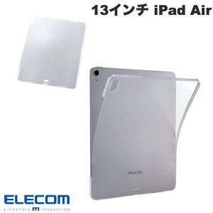 ELECOM �G���R�� 13�C���` iPad Air M4 (2026) / M3 (2025) / M2 (2024) �\�t�g�P�[�X �y�� �N���A # TB-A25XUCCR �G���R�� (�^�u���b�g�J�o�[�E�P�[�X)