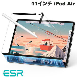 ESR 11�C���` iPad Air M4 (2026) / M3 (2025) / M2 (2024) Paper-Feel Magnetic Screen Protector ���E���}�O�l�b�g�X�N���[�� �ی�t�B�����}�b�g�d�グ # ESR710 �C�[�G�X�A�[��