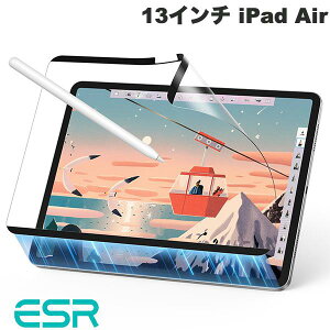 ESR 13�C���` iPad Air M4 (2026) / M3 (2025) / M2 (2024) Paper-Feel Magnetic Screen Protector ���E���}�O�l�b�g�X�N���[���ی�t�B���� �}�b�g�d�グ # ESR570 �C�[�G�X�A�[�� (�^�u���b�g�p�t���ی�t�B����)