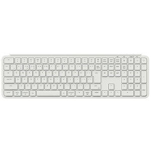 Keychron B6 Pro Mac���{��z�� �J�i�Ȃ� �L�� / Bluetooth 5.2 / 2.4GHz ���C�����X ���Ή� �t���T�C�Y �V�U�[�X�C�b�` �E���g���X���� ���C�����X�L�[�{�[�h �A�C�{���[�z���C�g # B6P-K8Z-JIS �L�[�N���� (