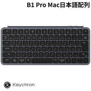 �V���R�����ی�J�o�[�t Keychron B1 Pro Mac���{��z�� �L�� / Bluetooth 5.2 / 2.4GHz ���C�����X ���Ή� �e���L�[���X �V�U�[�X�C�b�` �E���g���X���� ���C�����X�L�[�{�[�h �X�y�[�X�O���[ # B1P-K1-JIS 