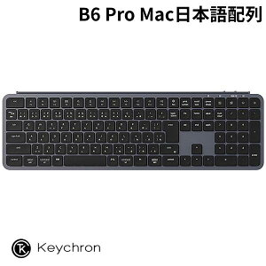 �V���R�����ی�J�o�[�t Keychron B6 Pro Mac���{��z�� �L�� / Bluetooth 5.2 / 2.4GHz ���C�����X ���Ή� �t���T�C�Y �V�U�[�X�C�b�` �E���g���X���� ���C�����X�L�[�{�[�h �X�y�[�X�O���[ �L�[�N���� 