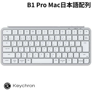 �V���R�����ی�J�o�[�t Keychron B1 Pro Mac���{��z�� �L�� / Bluetooth 5.2 / 2.4GHz ���C�����X ���Ή� �e���L�[���X �V�U�[�X�C�b�` �E���g���X���� ���C�����X�L�[�{�[�h �V���o�[ # B1P-K14-JIS �L�[