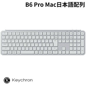 �V���R�����ی�J�o�[�t Keychron B6 Pro Mac���{��z�� �J�i�Ȃ� �L�� / Bluetooth 5.2 / 2.4GHz ���C�����X ���Ή� �t���T�C�Y �V�U�[�X�C�b�` �E���g���X���� ���C�����X�L�[�{�[�h �V���o�[ �L�[�N��