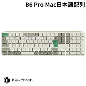 Keychron B6 Pro Mac���{��z�� �J�i�Ȃ� �L�� / Bluetooth 5.2 / 2.4GHz ���C�����X ���Ή� �t���T�C�Y �V�U�[�X�C�b�` �E���g���X���� ���C�����X�L�[�{�[�h ���g���O���[�� # B6P-K12Z-JIS �L�[�N���� (�L