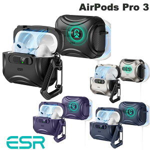 �y�������K�i�z ESR AirPods Pro 3 Cyber FlickLock MagSafe�Ή� �t���b�N���b�N�P�[�X (Apple �C���z���P�[�X) �C�[�G�X�A�[�� �J���r�i���t �����h�~ ���b�N�@�\ �ϏՌ� Apple Watch�[�d��Ή� MagSafe�[�d��