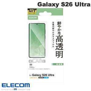 ELECOM Galaxy S26 Ultra �K���X�t�B���� ������ PM-G262FLGG �G���R��