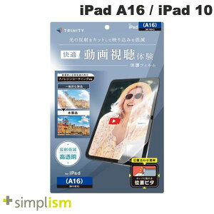 �m5��20�������n�g���j�e�B Simplism iPad A16 (11����) / 10.9�C���` iPad 10 ������ ���˖h�~ ��ʕی�t�B���� �ʒu�s�^ # TR-IPD26-PFI-ARAG �V���v���Y�� (�^�u���b�g�p�t���ی�t�B����)