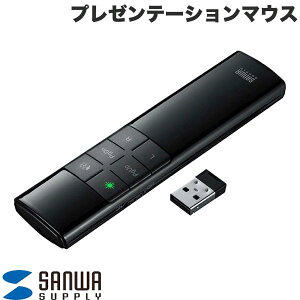 SANWA �ΐF�����[�U�[�|�C���^�[�t���v���[���e�[�V�����}�E�X �}�E�X����Ή� �^�C�}�[�@�\�t�� # MA-WPR17BK �T�����T�v���C (�v���[���^�[)