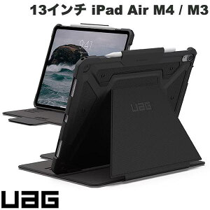 UAG 13�C���` iPad Air M4 (2026) / M3 (2025) Metropolis Tact.Armr (���g���|���X) �ϏՌ� �t�H���I�P�[�X �u���b�N # UAG-IPDA13M4-MTA-BK ���[�G�[�W�[ (�^�u���b�g�J�o�[�E�P�[�X)