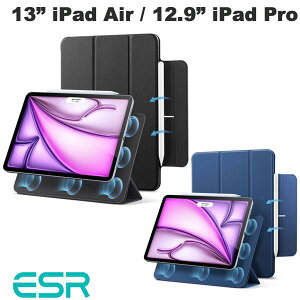 ESR 13�C���` iPad Air M4 (2026) / M3 (2025) / M2 (2024) / 12.9�C���` iPad Pro 6 / 5 / 4 REBOUND �}�O�l�b�g�z���� Smart Folio�P�[�X (�^�u���b�g�J�o�[�E�P�[�X)